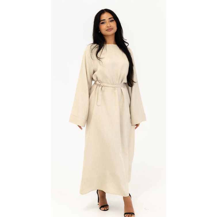 Crème Linen Abaya