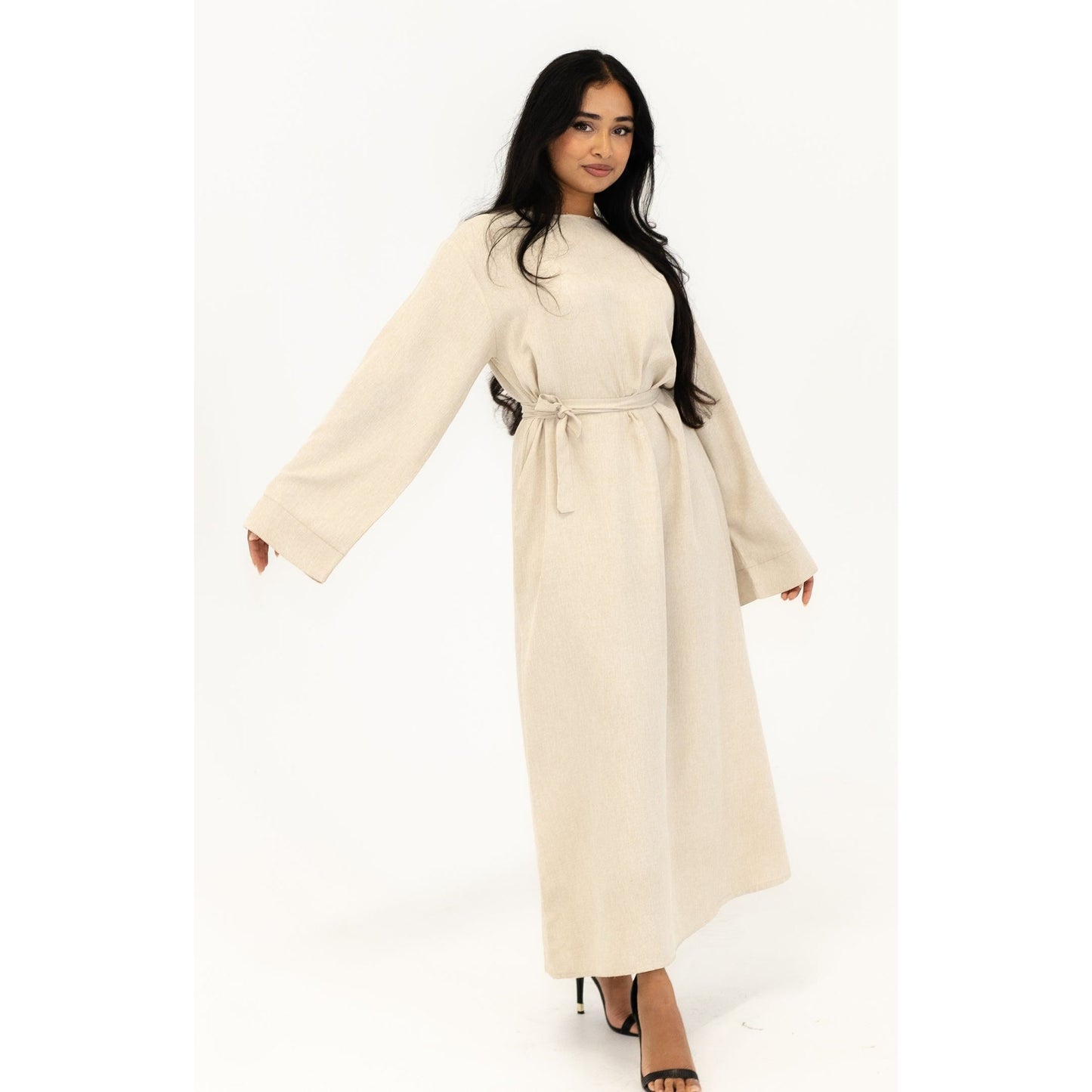 Crème Linen Abaya